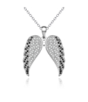 Skrzydła anioła wisiorek 925 srebrny kamień cyrkonowy z naszyjnikiem