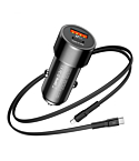 DUOS Auto KFZ Ladegerät QC 3.0 & PD 3.0 Max 36W USB-C / Lightning Kabel 1M