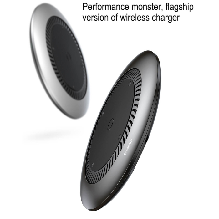 Baseus Whirlwind Wireless Qi Charger 10W (Fast Charge Edition)-Black