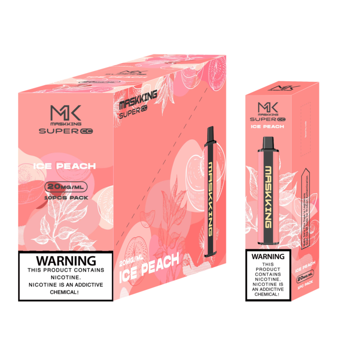 E-papierosy Vape 2500 Puff Supper CC-Peach-Ice-10 szt.