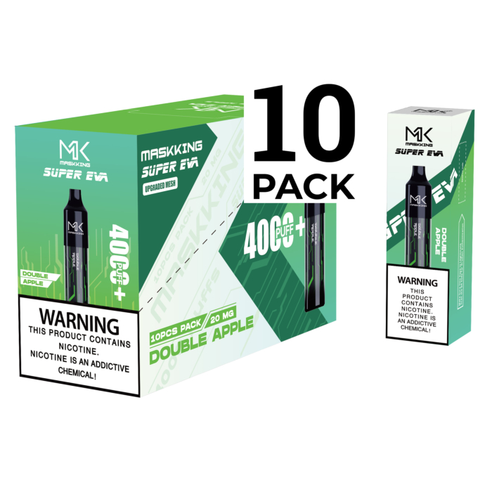 Vape E-papierosy Super EVA 4000 Puffs Jabłko 10 sztuk